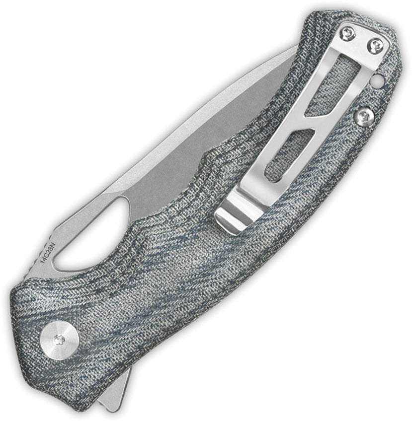 QS153B1 QSP Gorilla Linerlock Denim Mic