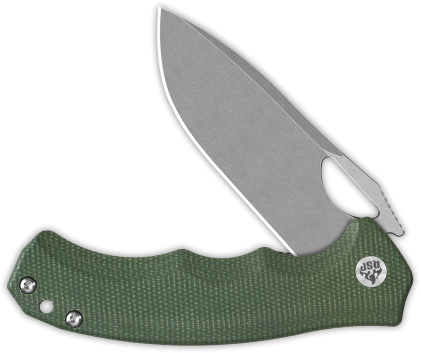 QS153C1 QSP Gorilla Linerlock Green Mic