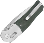 QS157B1 Vault Glyde Lock Green Micarta