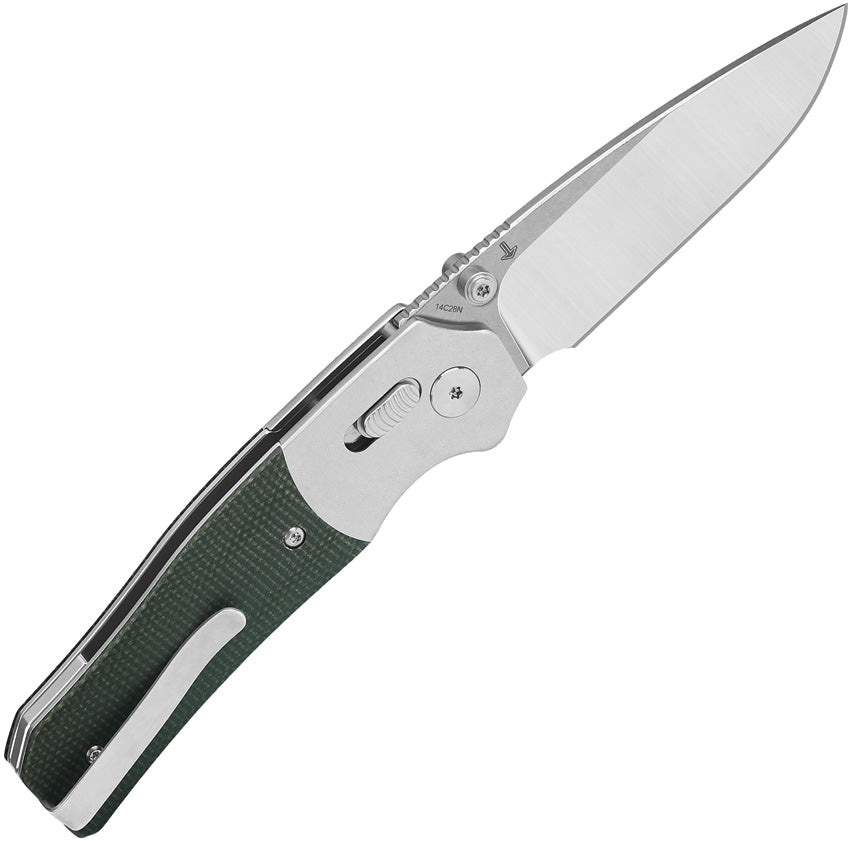 QS157B1 Vault Glyde Lock Green Micarta