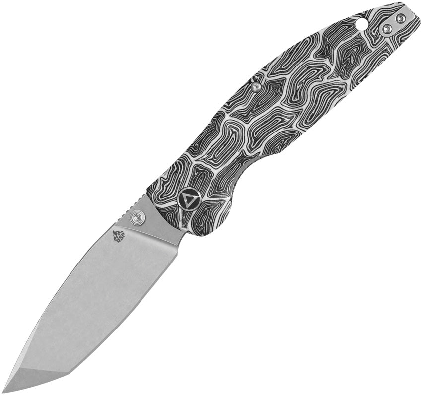 QS158B1 Turtle Punk Linerlock Blk/Wht