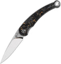 QS161A Dolphin Linerlock Gold CF