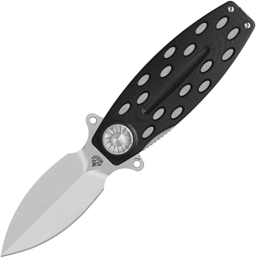 QS162A Beetle Linerlock Black G10