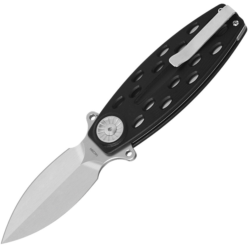 QS162A Beetle Linerlock Black G10