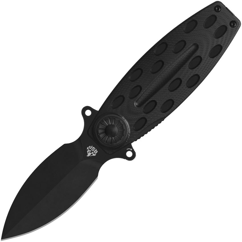 QS162B Beetle Linerlock Black G10