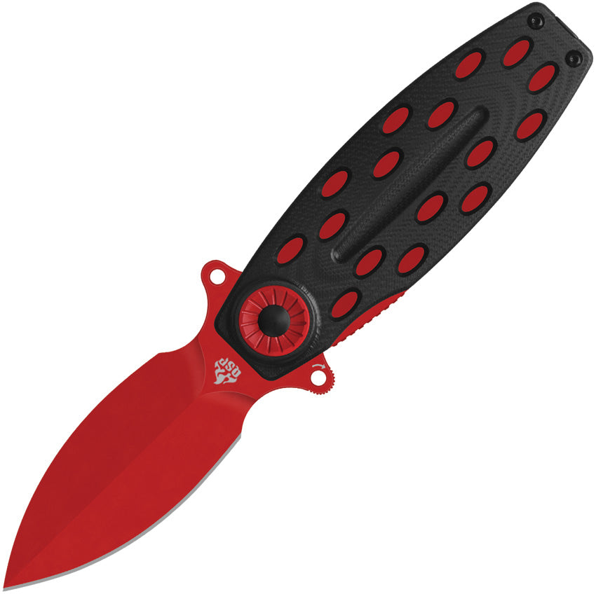 QS162D Beetle Linerlock Black/Red