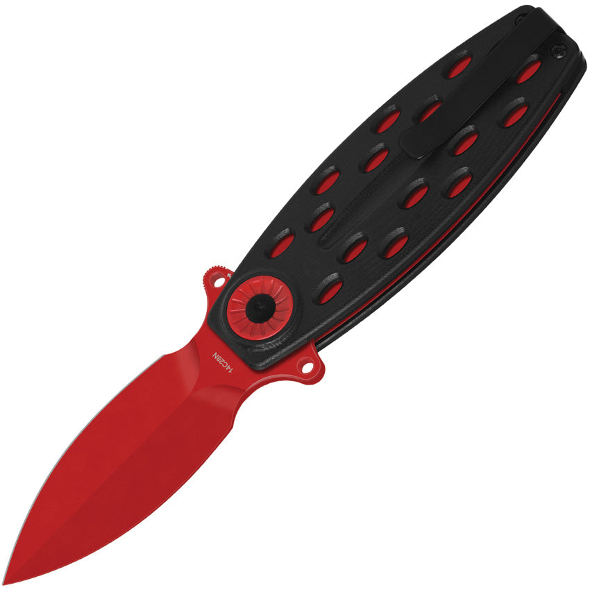 QS162D Beetle Linerlock Black/Red