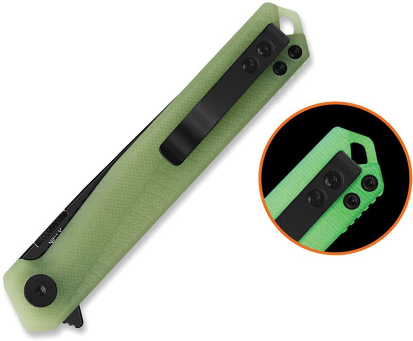 QS176B2 QSP Knife Mantis Linerlock Glow G10