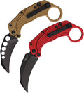 REA120 Reate Knives EXO-K Button Lock Red Black PV