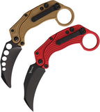 REA120 Reate Knives EXO-K Button Lock Red Black PV