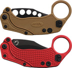 REA120 Reate Knives EXO-K Button Lock Red Black PV