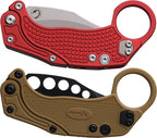 REA121 Reate Knives EXO-K Button Lock Red SW