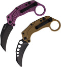 REA122 Reate Knives EXO-K Button Lock Purple Black