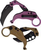 REA122 Reate Knives EXO-K Button Lock Purple Black