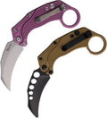 REA123 Reate Knives EXO-K Button Lock Purple SW
