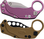 REA123 Reate Knives EXO-K Button Lock Purple SW