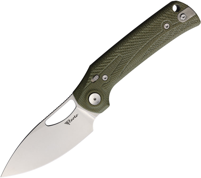 REA169 Reate Knives PL-XE Pivot Lock Grn Mic SW