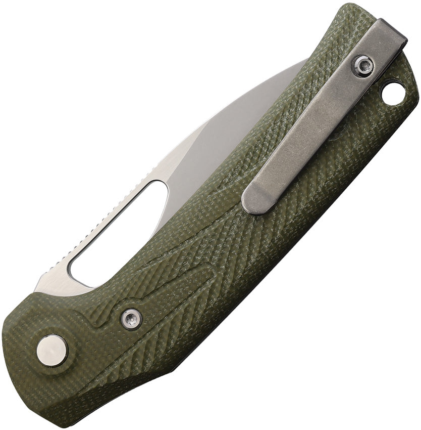 REA169 Reate Knives PL-XE Pivot Lock Grn Mic SW