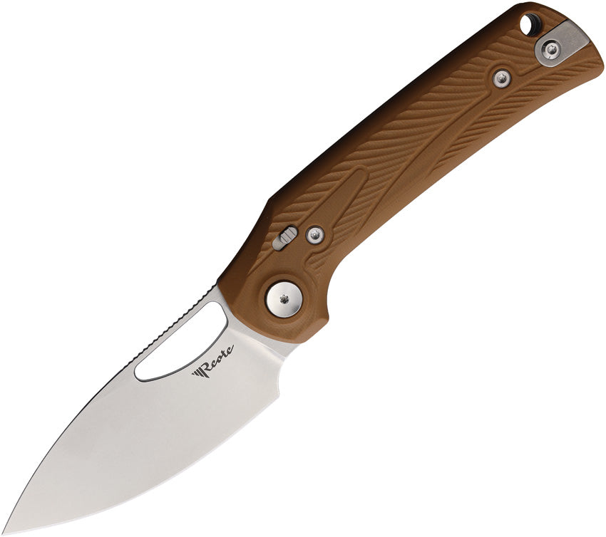 REA171 Reate Knives PL-XE Pivot Lock Tan G10 SW