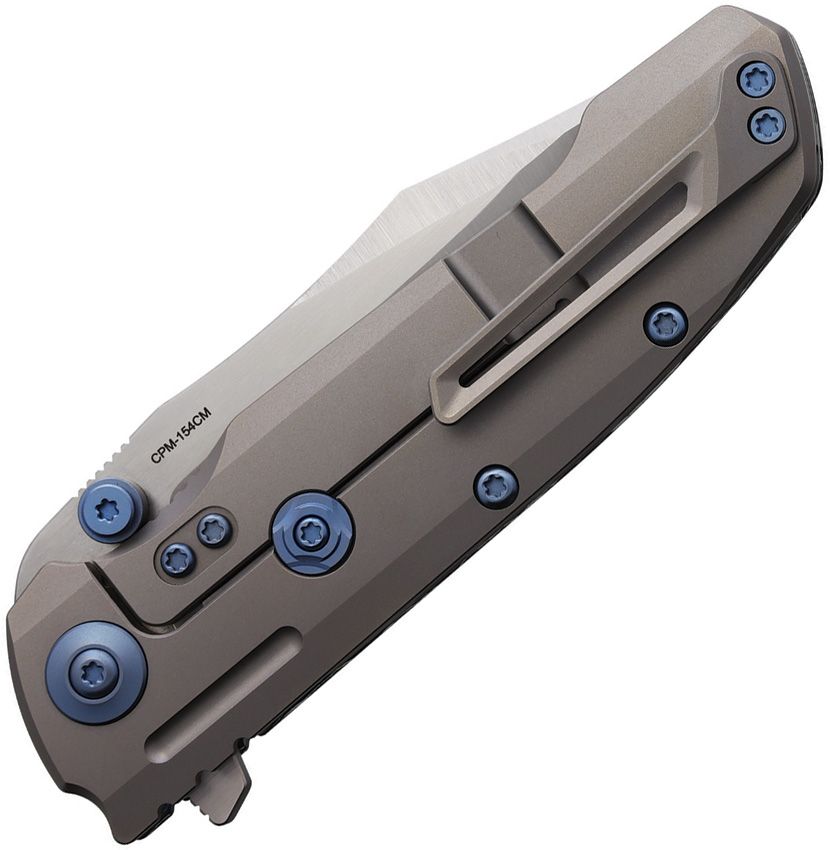 REA226 Reate Knives 9DV2 Framelock Frost Fat CF