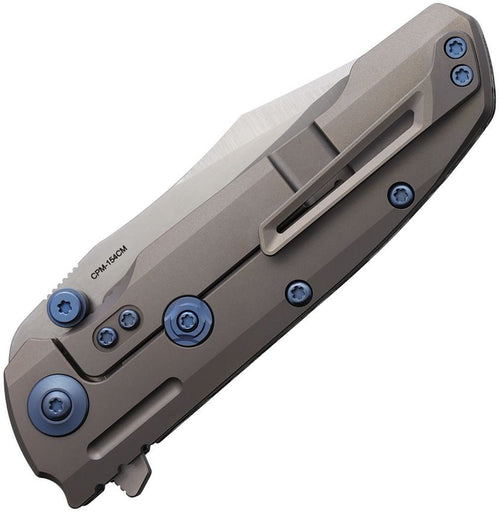 REA226 Reate Knives 9DV2 Framelock Frost Fat CF