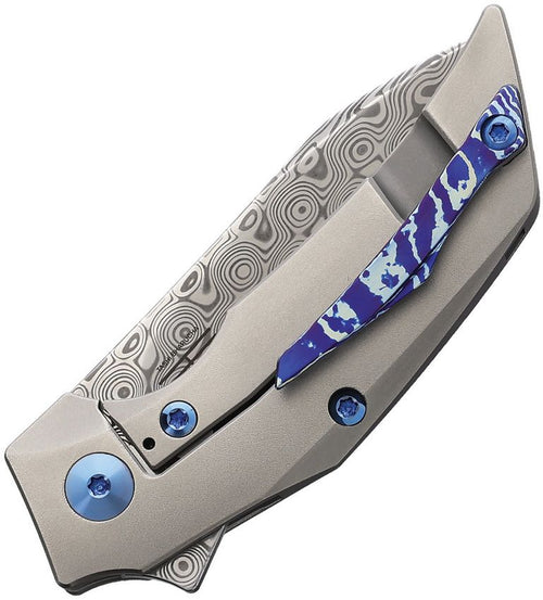 REA259 Reate Knives T2500 Framelock TI Damasteel