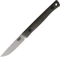 REKDK319GCMBLKA: Reiff Knives Drake Bird & Trout fixed blade, green canvas micarta handle, 2.79" stonewash MagnaCut blade