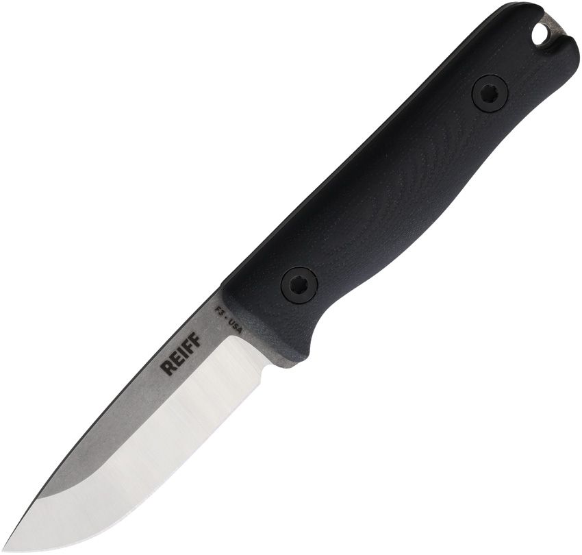 REKF311EODGBLKA Reiff Knives F3 EDC Fixed Blade G10