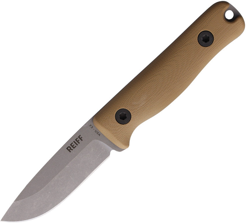 REKF3D11CTBL F3 EDC Fixed Blade Tan