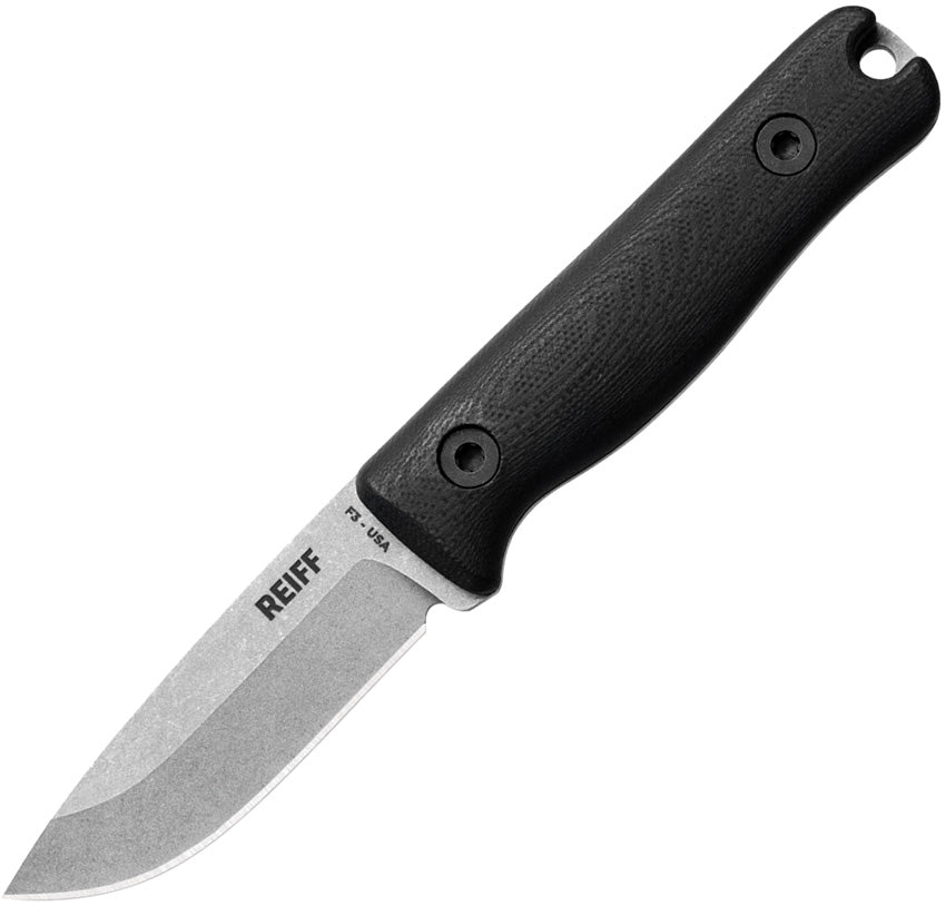 REKF3MCBGL F3 EDC Fixed Blade Blk G10 Ltr