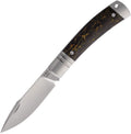 RKKD01GCF: Rike slip joint, Gold Dark Matter carbon fiber handle, 3" satin M390 blade
