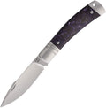 RKKD01PCF: Rike slip joint, purple carbon fiber handle, 3" satin M390 blade