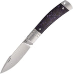 RKKD01PCF: Rike slip joint, purple carbon fiber handle, 3" satin M390 blade