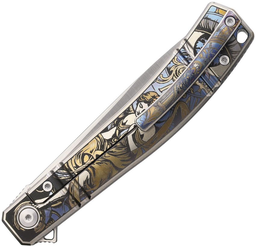 RKKD04E Rike Knife Framelock Engraved
