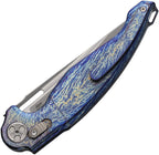 RKPRED2FB Rike Knife Predator 2 Crossbar Lock Flame