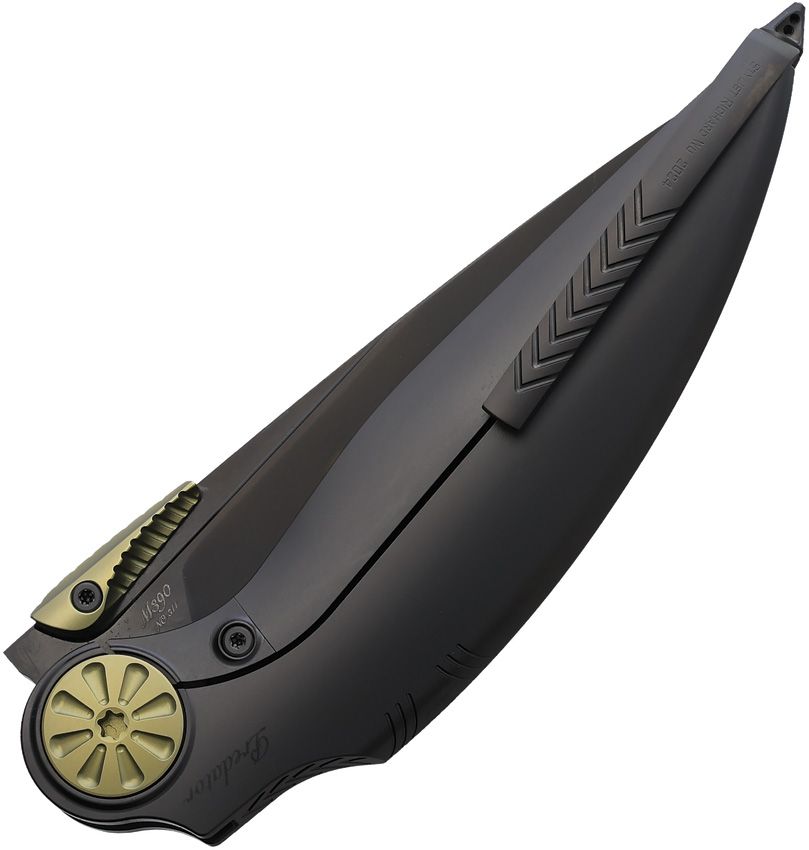 RKPREDATORB Rike Knife Predator Framelock DLC