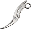 RKTACSCISSOR: Rike Tactical Scissors, brushed stainless handles, 3.5" brushed stainless blades
