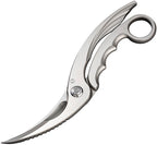RKTACSCISSOR: Rike Tactical Scissors, brushed stainless handles, 3.5" brushed stainless blades