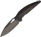 RKTISSOT02B: Rike Tissot 2 linerlock, black DLC titanium handle, 3.75" black DLC M390 blade