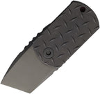 RKVENOM: Rike Venom multi-tool knife, titanium handle, 1.25" black DLC M390 modified tanto blade