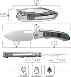 RMTORCAKD REMETTE Orca Button Framelock Ti/CF
