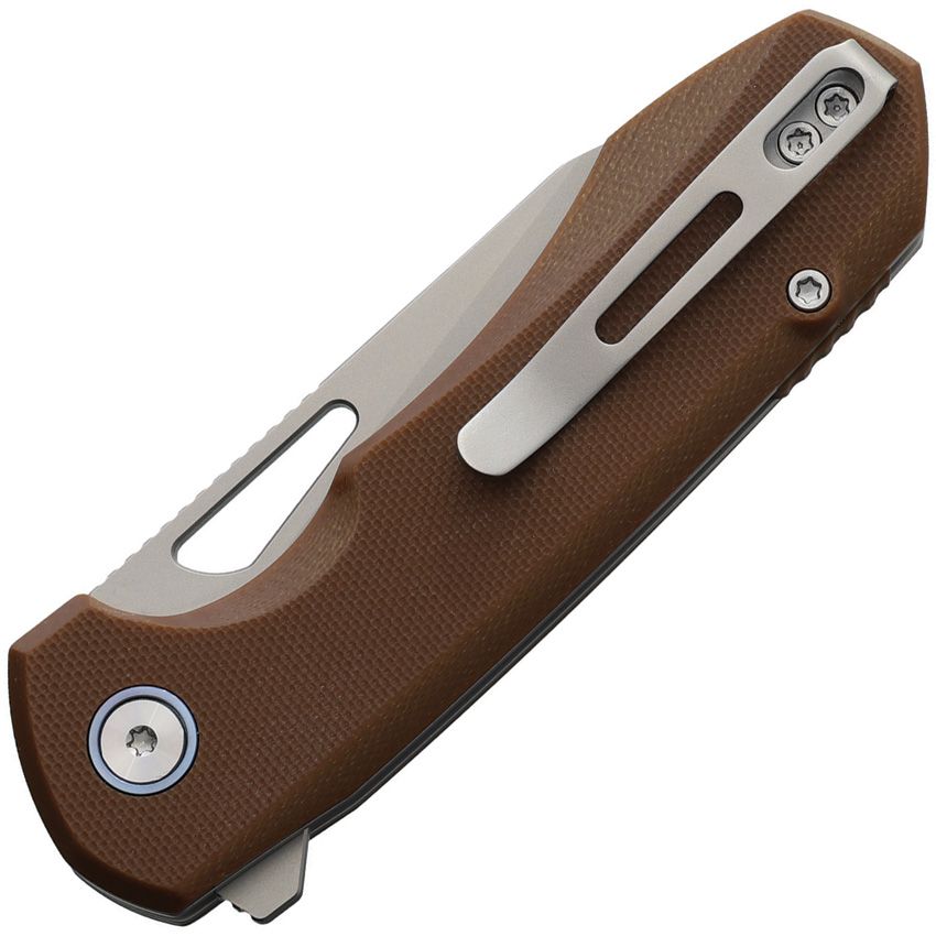 RMTRTCMLC REMETTE Camel Button Linerlock G10 Brn