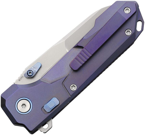 RMTRTCOTB REMETTE Cosmic Button Linerlock Ti Blu