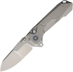 REMETTE Cosmic button linerlock folding knife with bead blast M390 blade and bead blast titanium handle (RMTRTCOTT)
