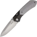 Remette RTPT framelock folding knife with bead blast M390 blade and black titanium handle with carbon fiber inlay (RMTRTPTB)