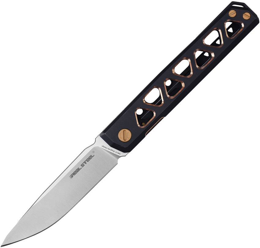 RS7661G Burns Framelock Black/Gold
