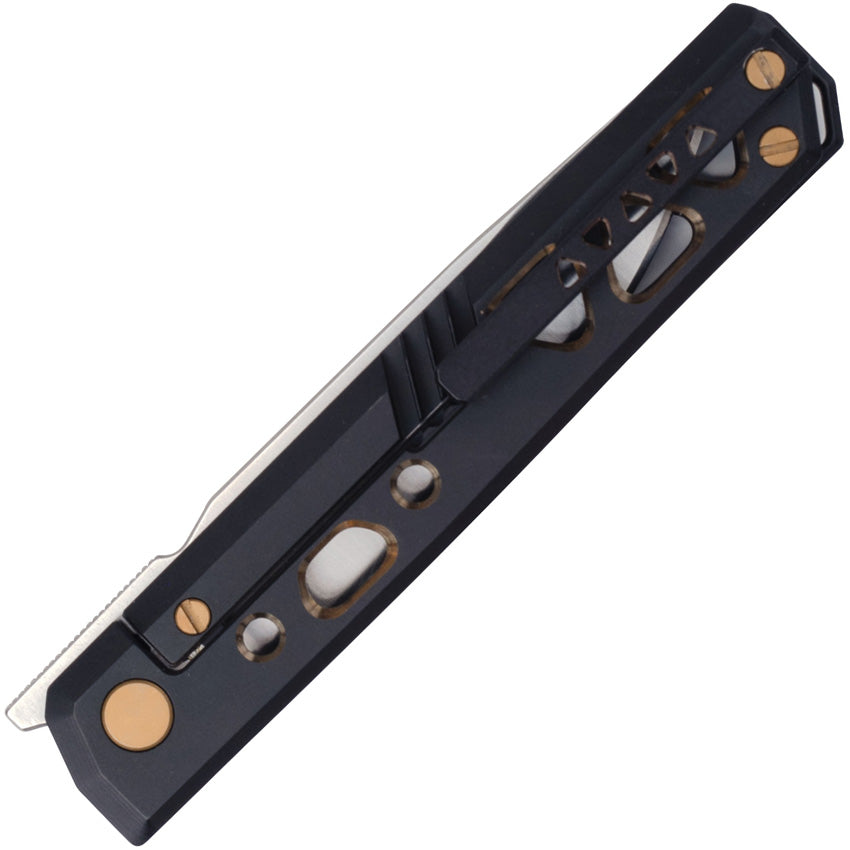 RS7661G Burns Framelock Black/Gold