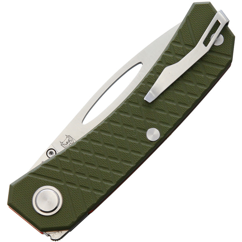 RS9112 Akuma Linerlock Olive Green