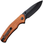 S200664 Sencut Slashkin Linerlock Wood