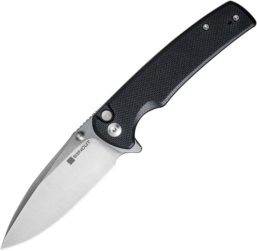 S210075 Sencut Sachse Button Lock Black G10